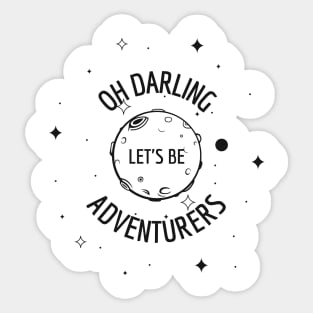 Adventure to the Space Sticker